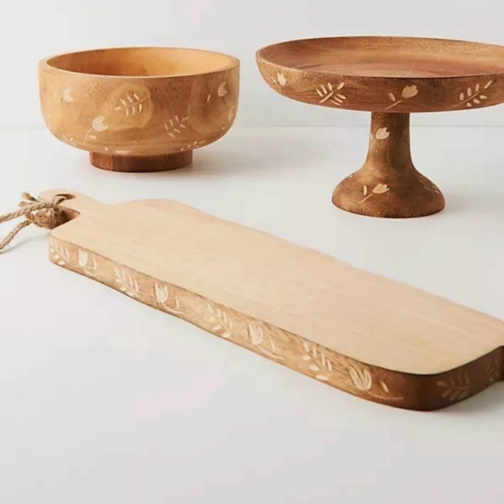 Anthropologie Rosemary Cheese Board